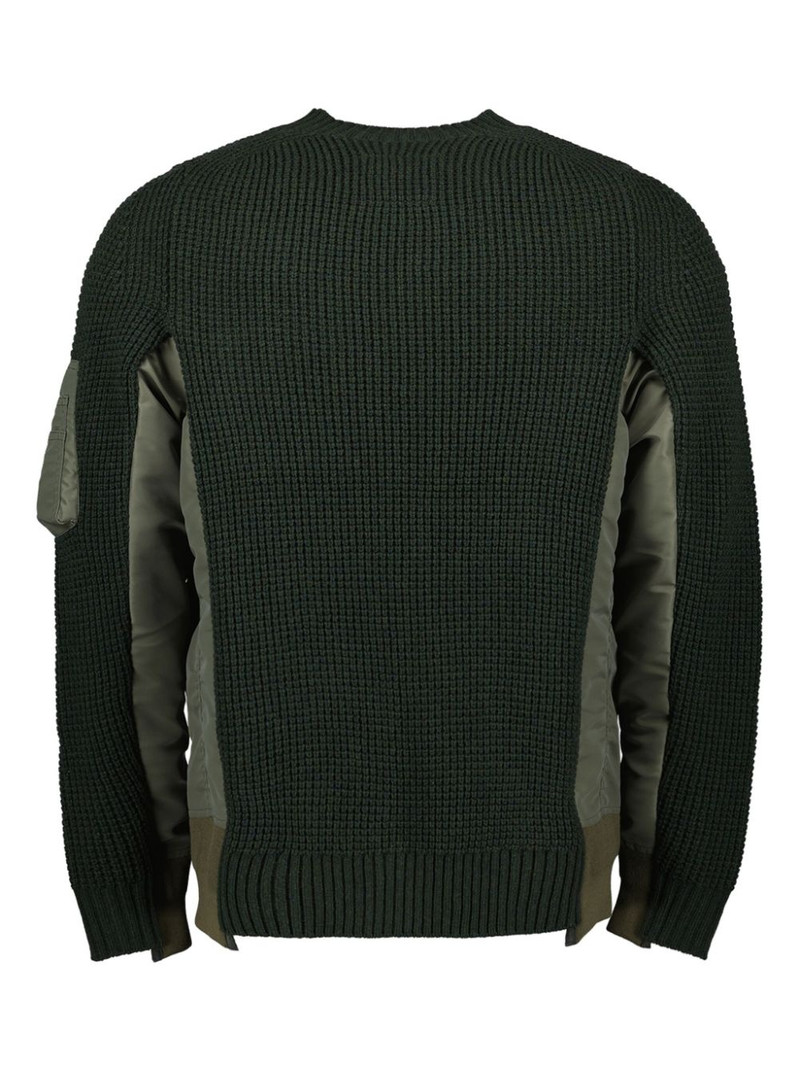 sacai knitted jumper outlook