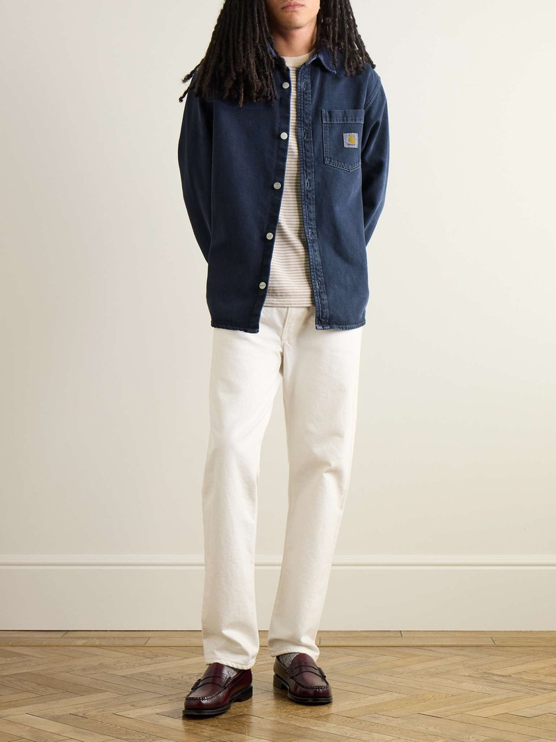 Carhartt George Logo-Appliquéd Denim Overshirt outlook