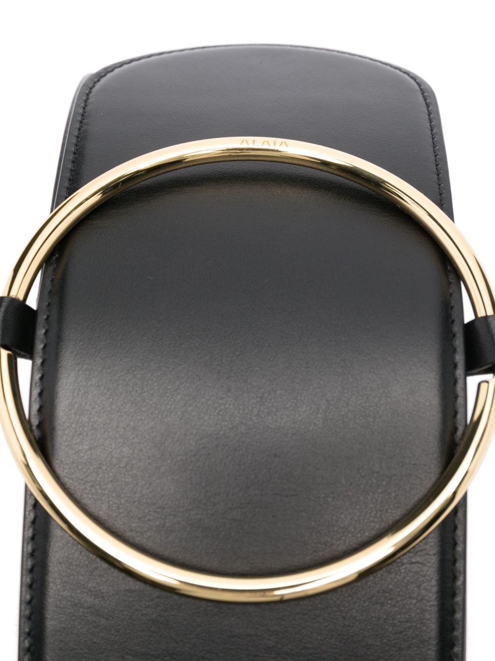 leather ring belt - 2