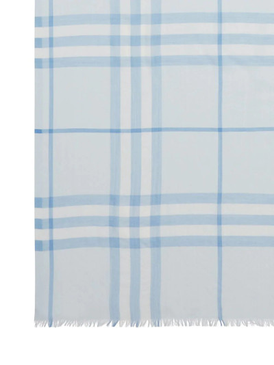 Burberry lightweight check scarf outlook