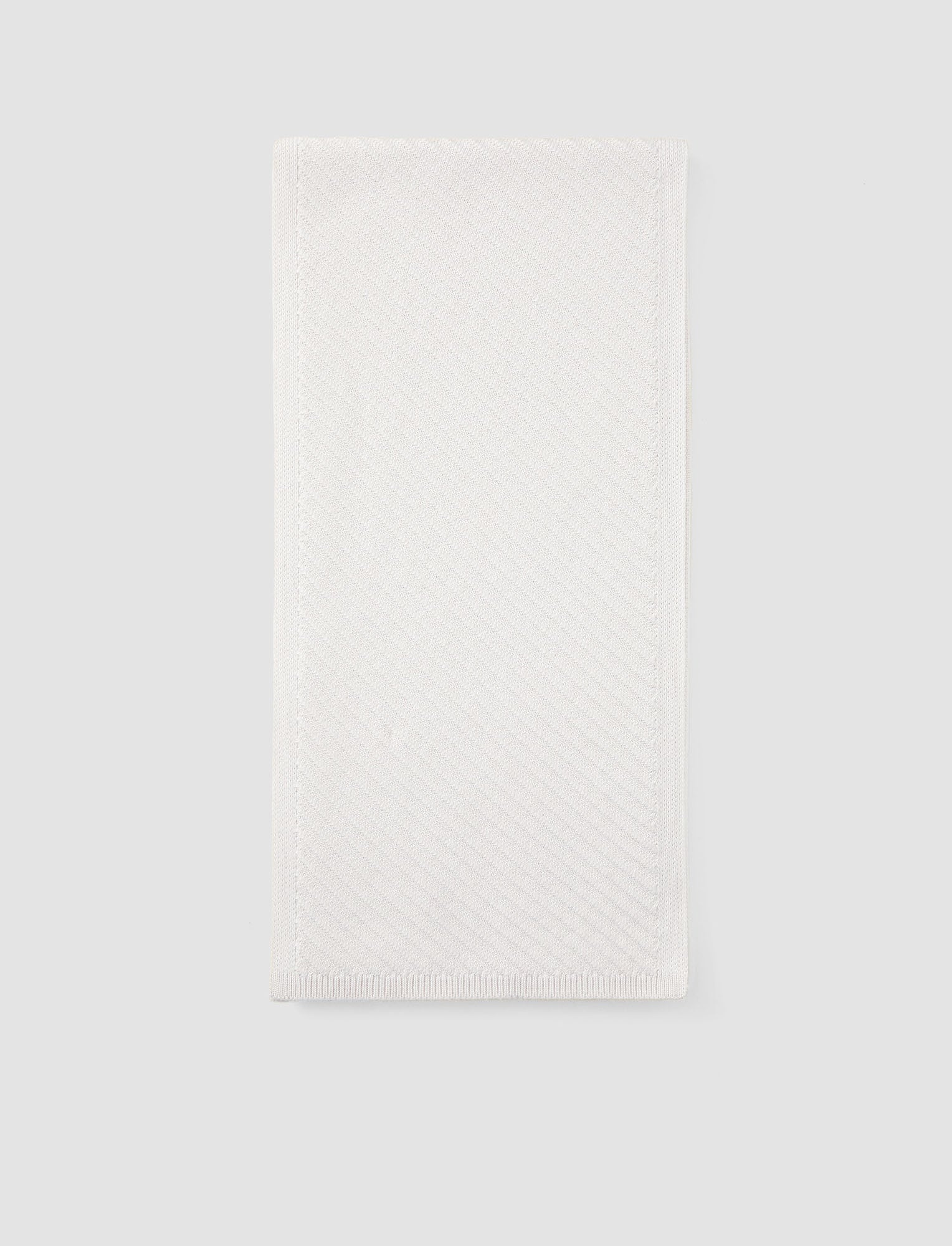 Diagonal Knit Scarf - 1
