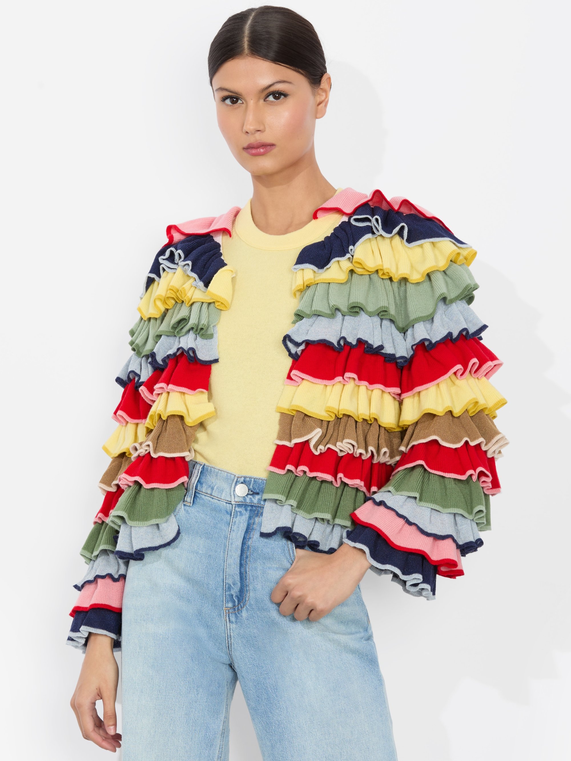 FAWN RUFFLE CARDIGAN - 2