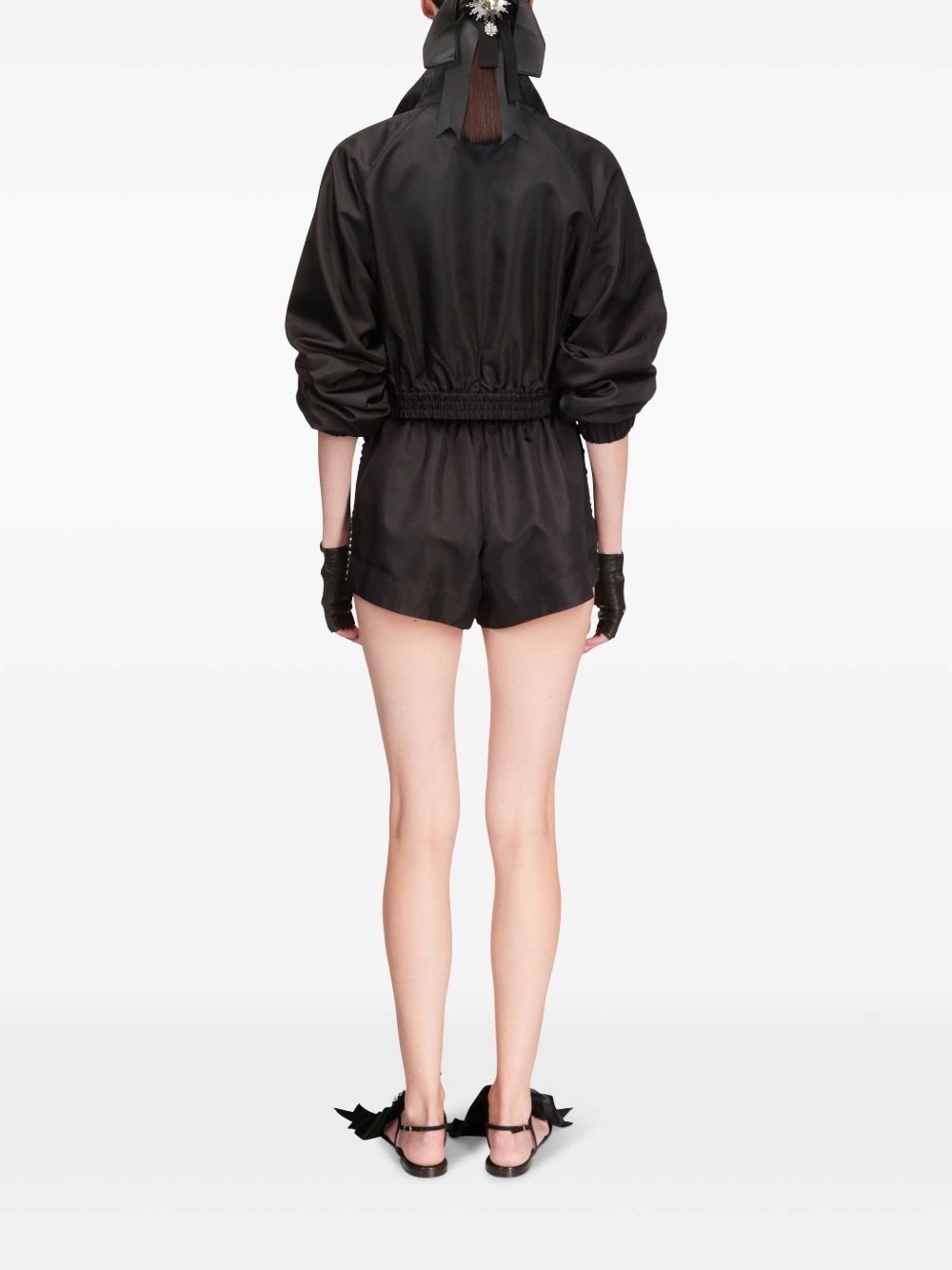 crystal trim track shorts - 4