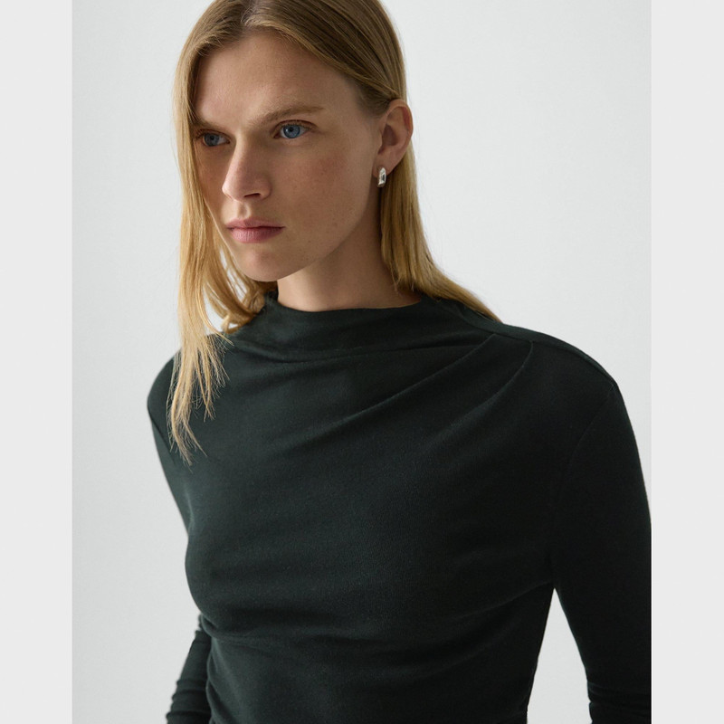 Mock Neck Top in Soft Rib 5