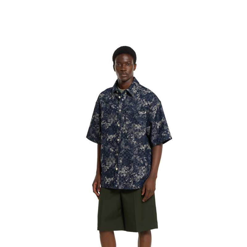 GG jacquard denim shirt 3