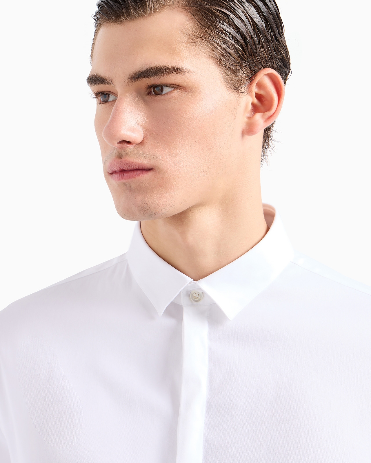 Lightweight comfortable satin slim-fit shirt - 5
