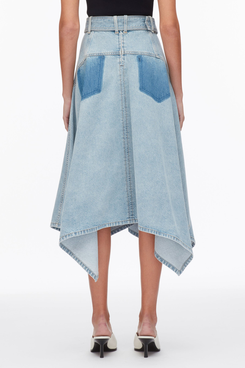 Ghost Patch Handkerchief Midi Skirt 6