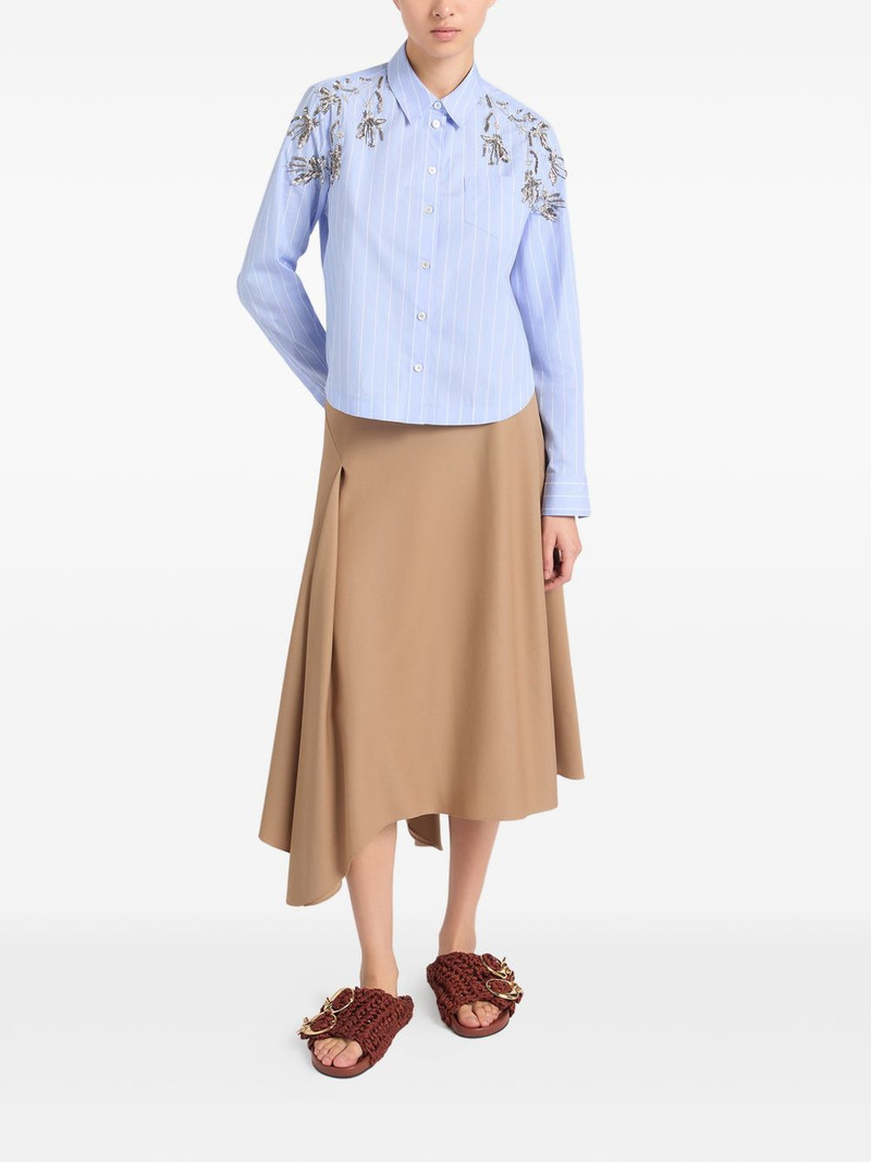 Ports 1961 striped embellished shirt outlook