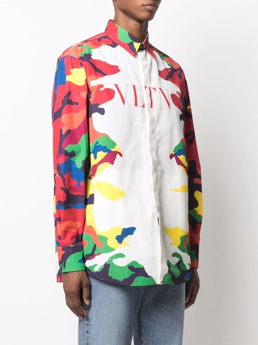 VLTN camouflage-print shirt - 3