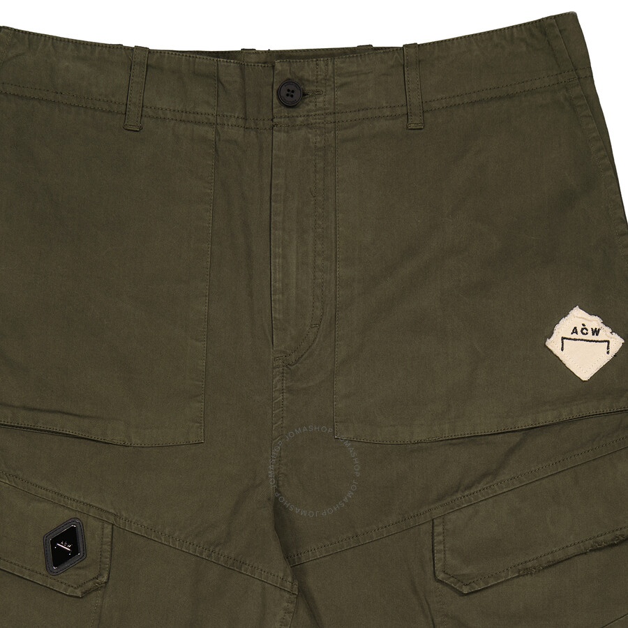 A Cold Wall Ando Cotton Cargo Shorts In Dark Olive - 2