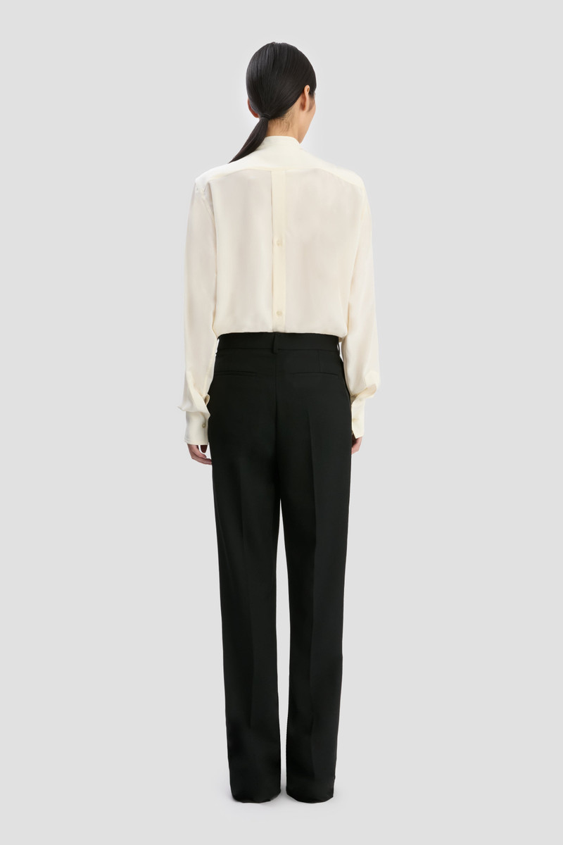 Bib Detail Shirt In Ivory 5