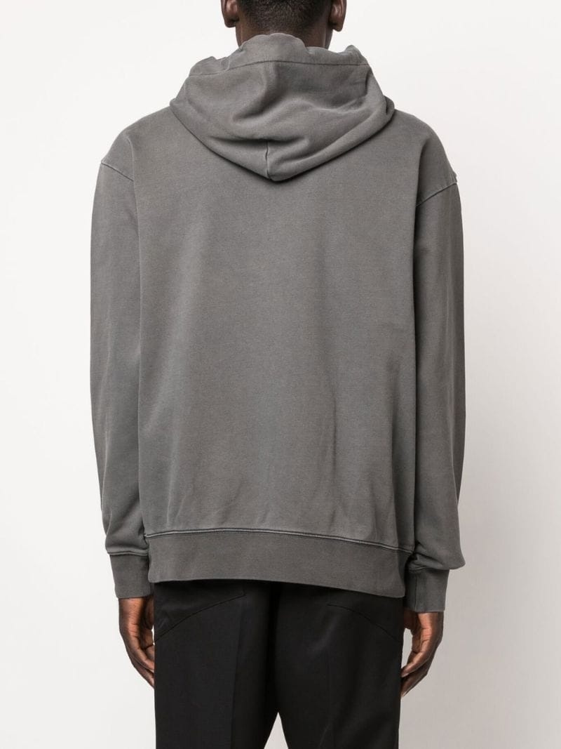 double-collar layered hoodie - 4