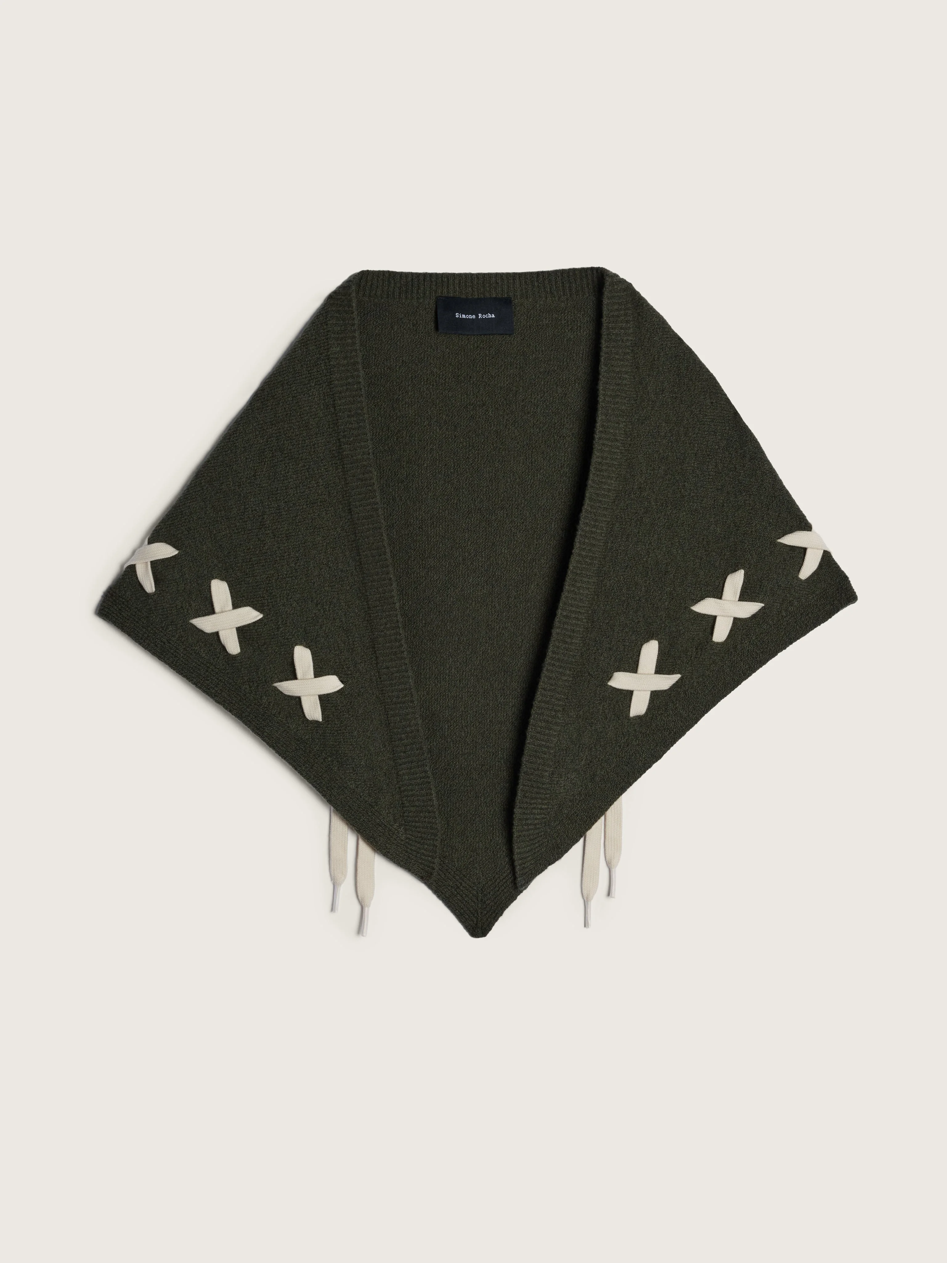 Merino Lace Up Neckerchief - 1