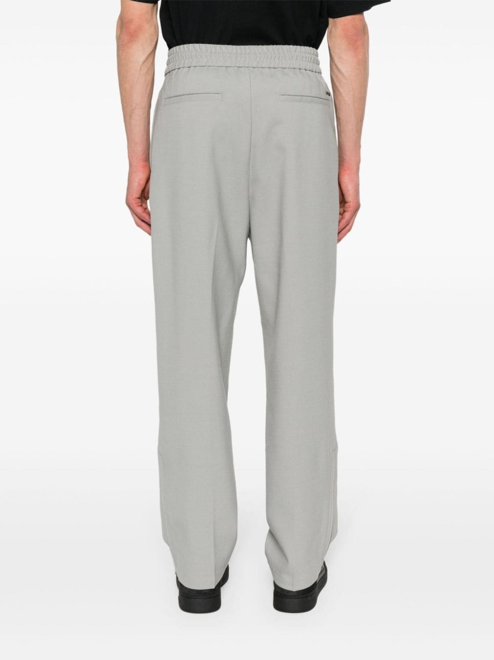 raised-seam straight trousers - 4