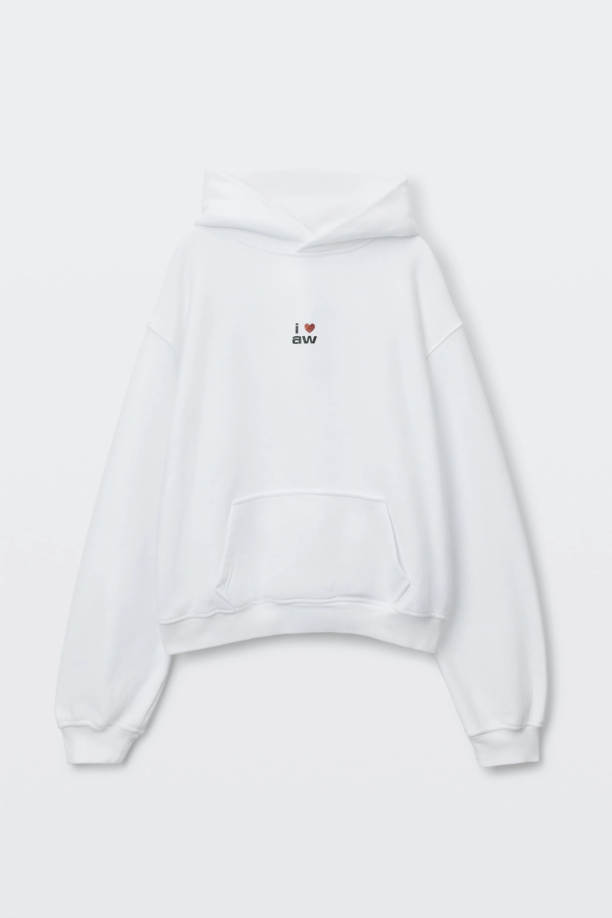 CRYSTAL HEART GRAPHIC HOODIE - 1