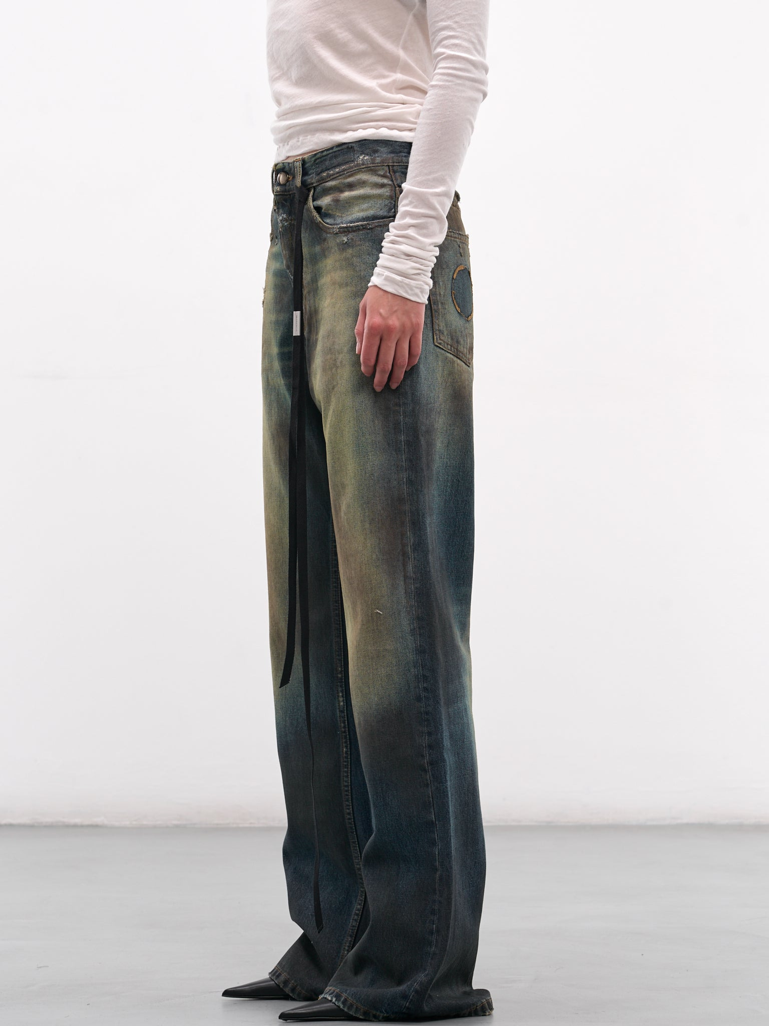 Blue Genoveva Distressed Flared Jeans - 2