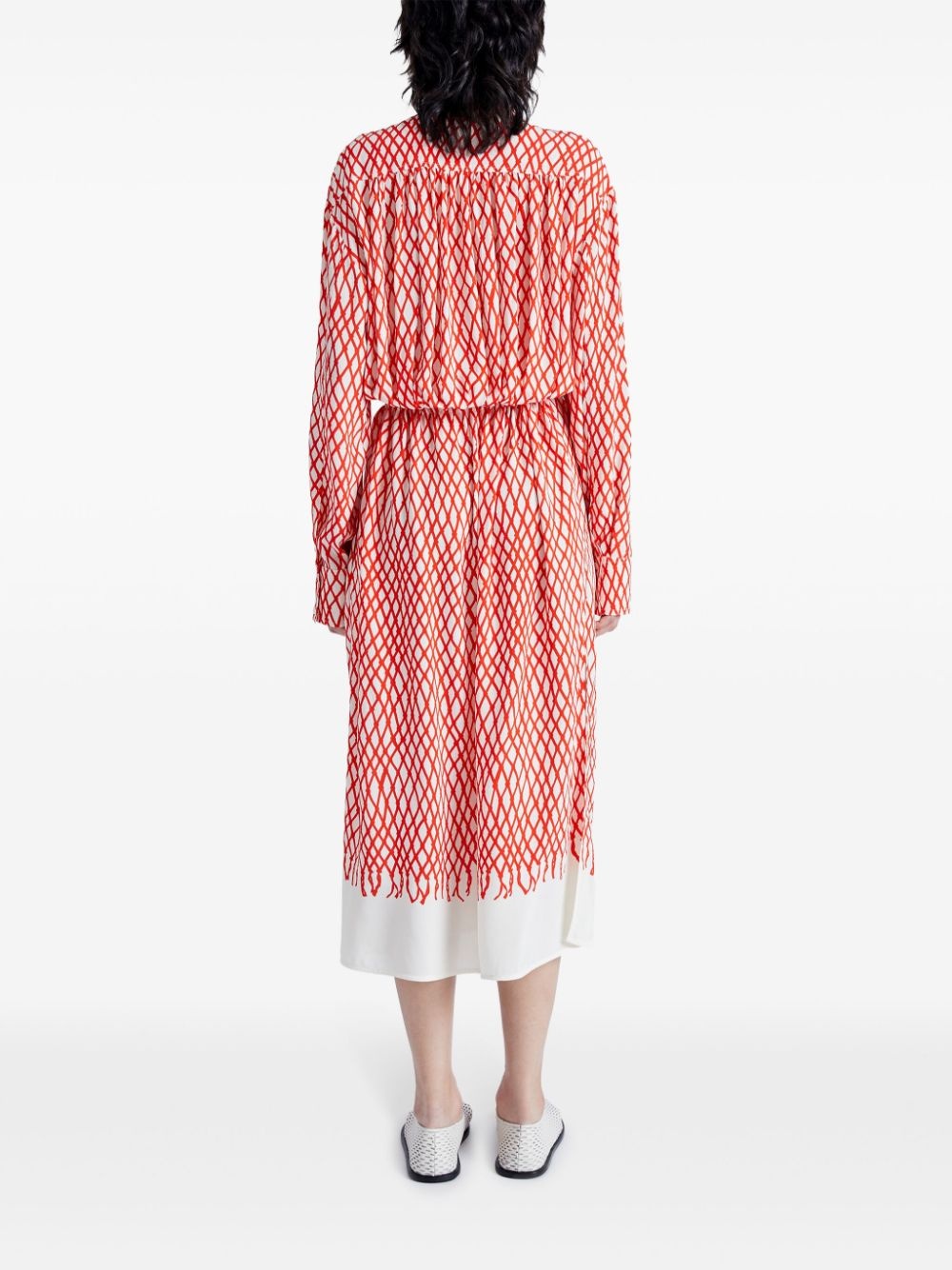 Bailey abstract-print midi dress - 4