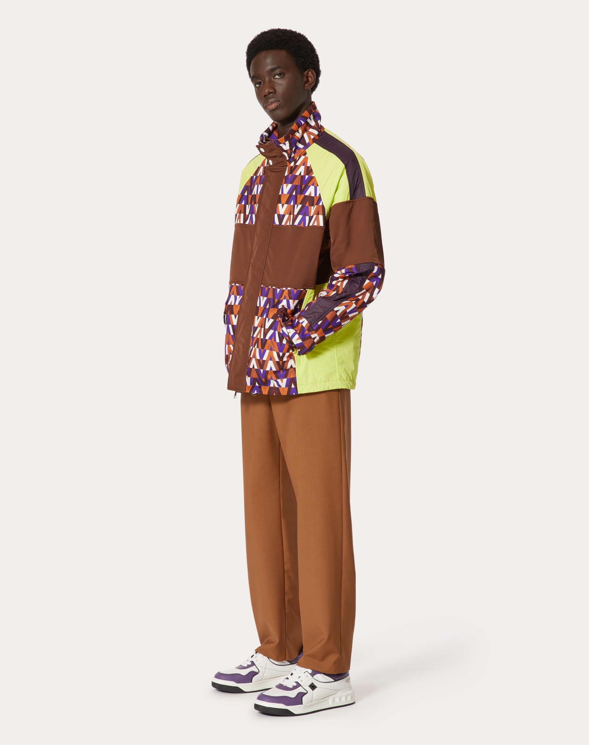 NYLON JACKET WITH OPTICAL VALENTINO PRINT - 2