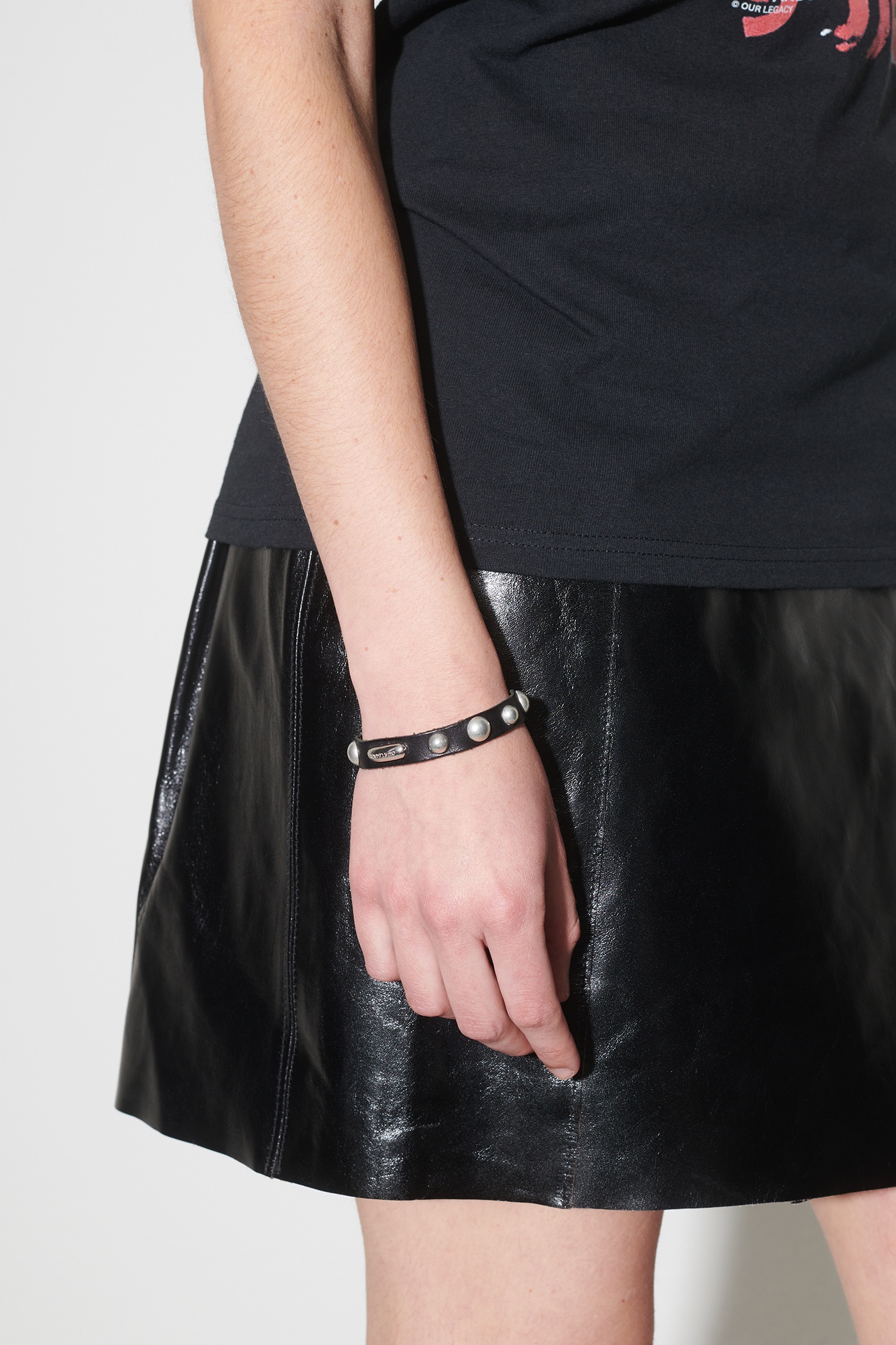 Superslim Bracelet Grizzly Black Leather - 4