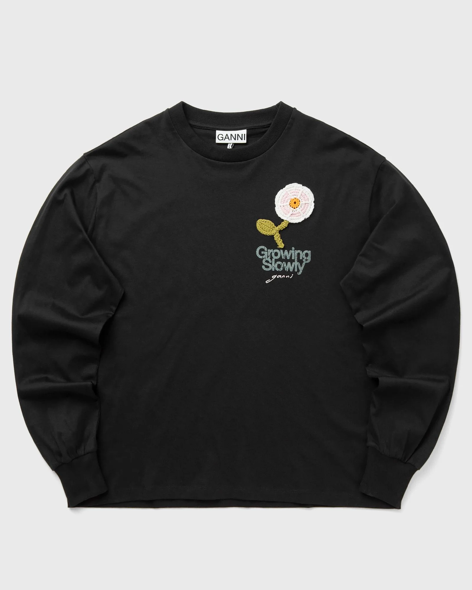 Basic Cotton Jersey Long sleeve crochet patch - 1