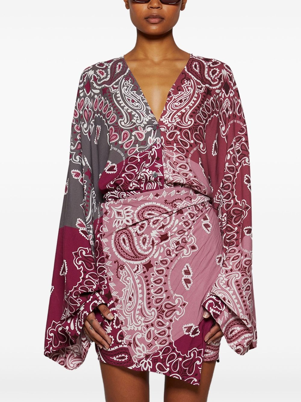 bandana-print dress - 3