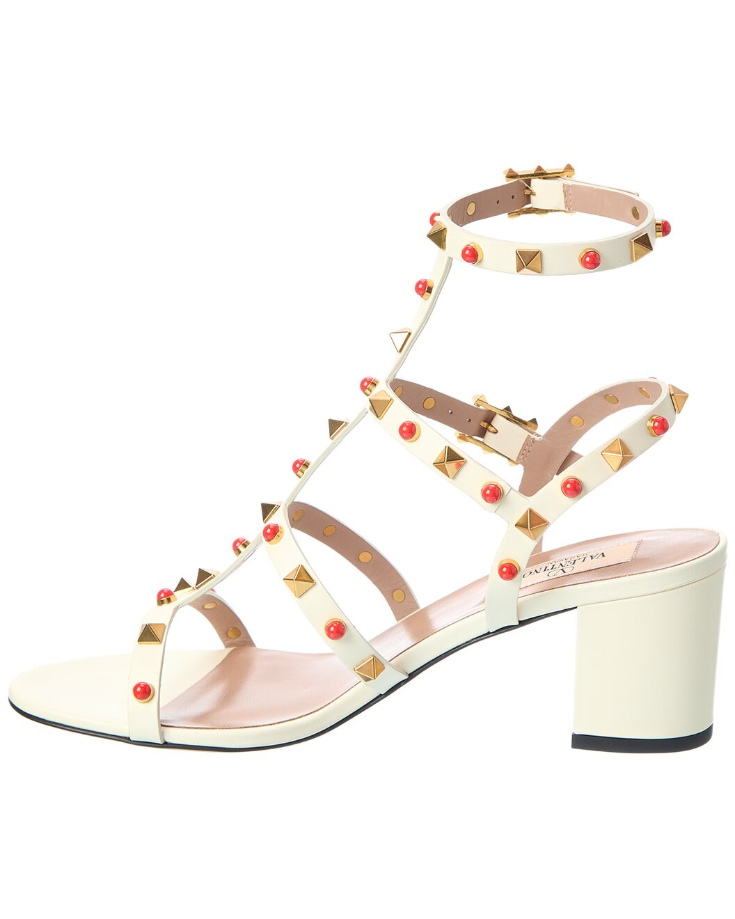 Valentino Rockstud Caged 55 Leather Sandal - 2