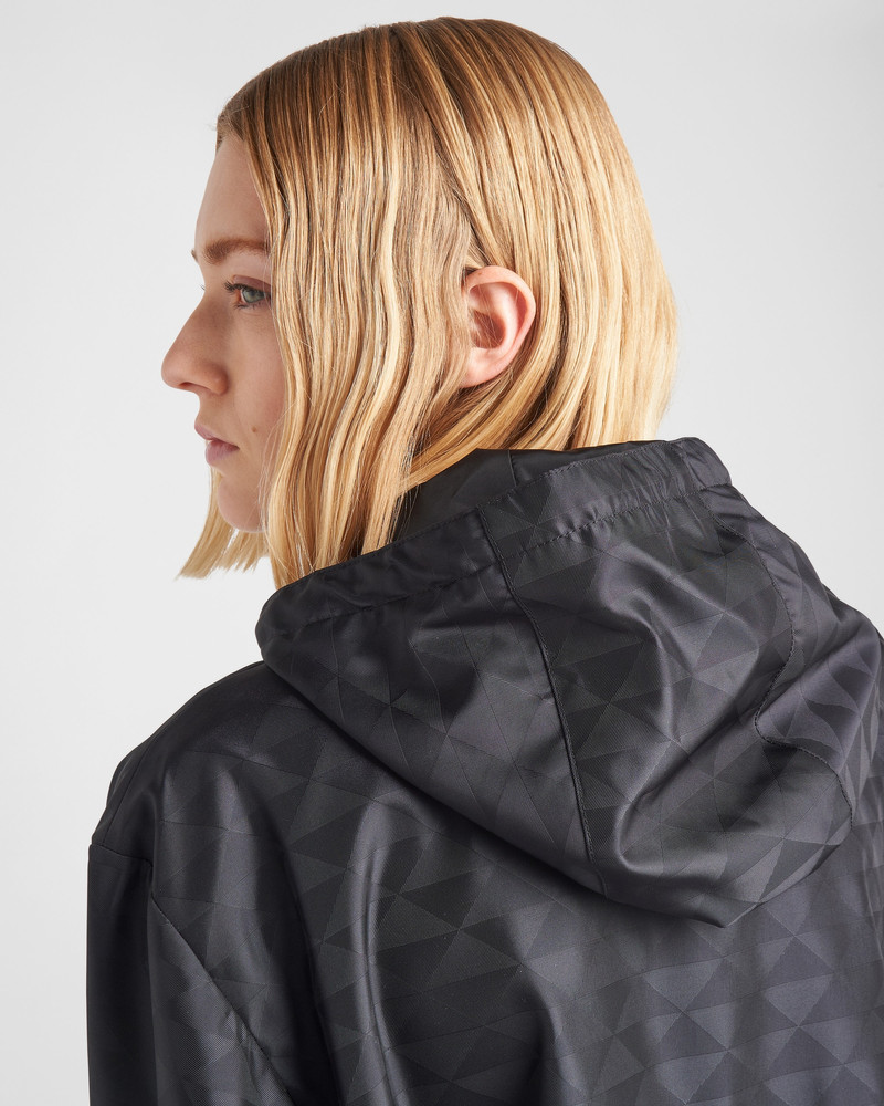 Printed Re-Nylon raincoat 3