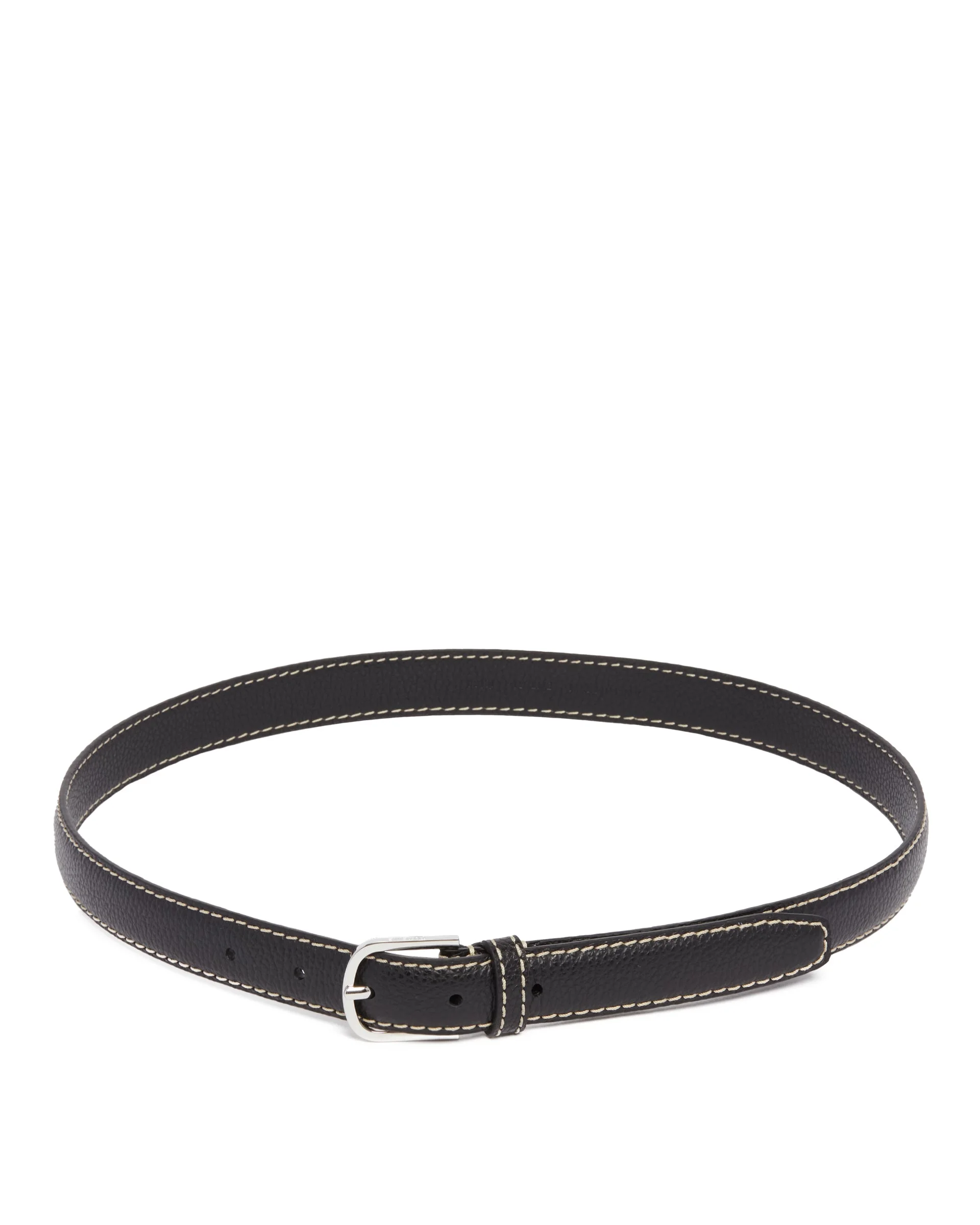 Black Leather Belt - 1