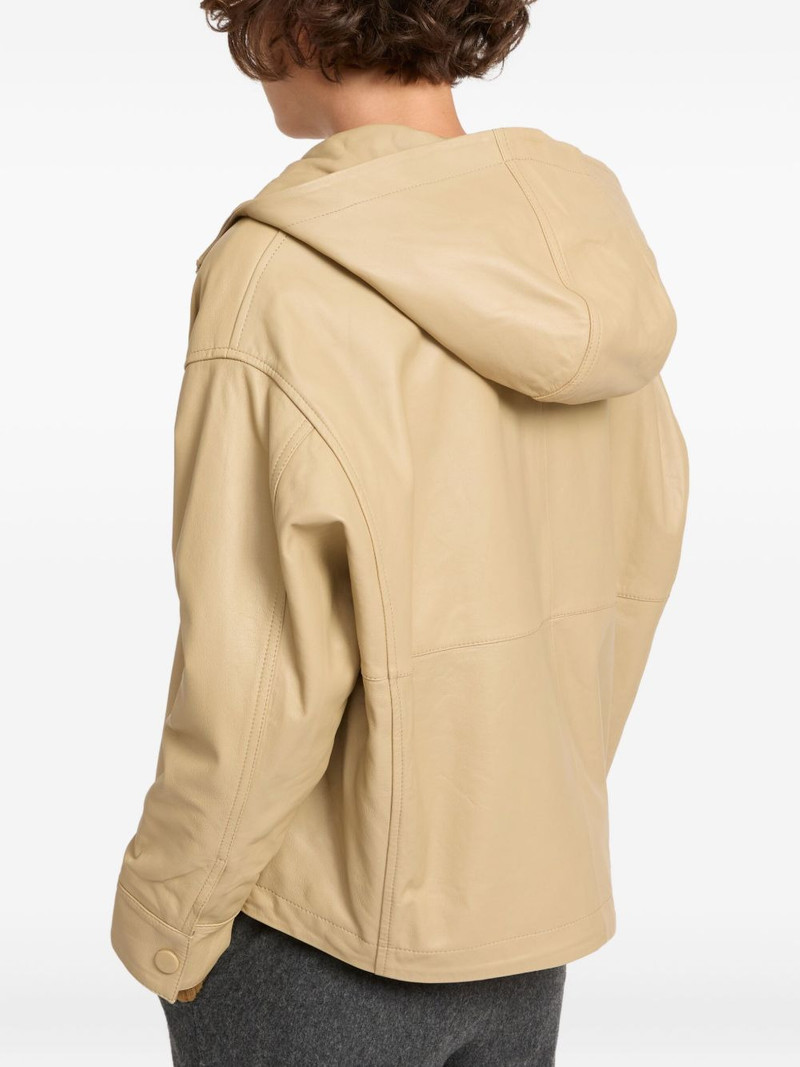 hooded leather jacket 4