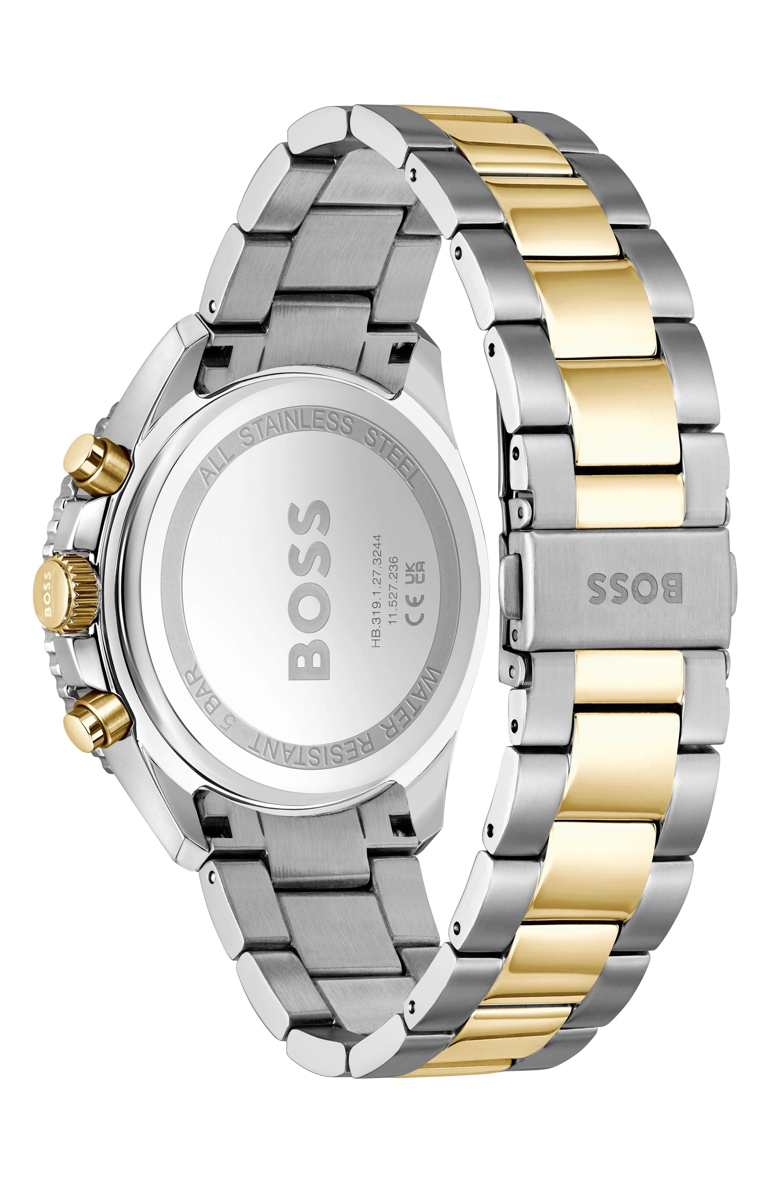 BOSS Runner Chronograph Bracelet Watch, 45mm in Gray/black at Nordstrom - 2