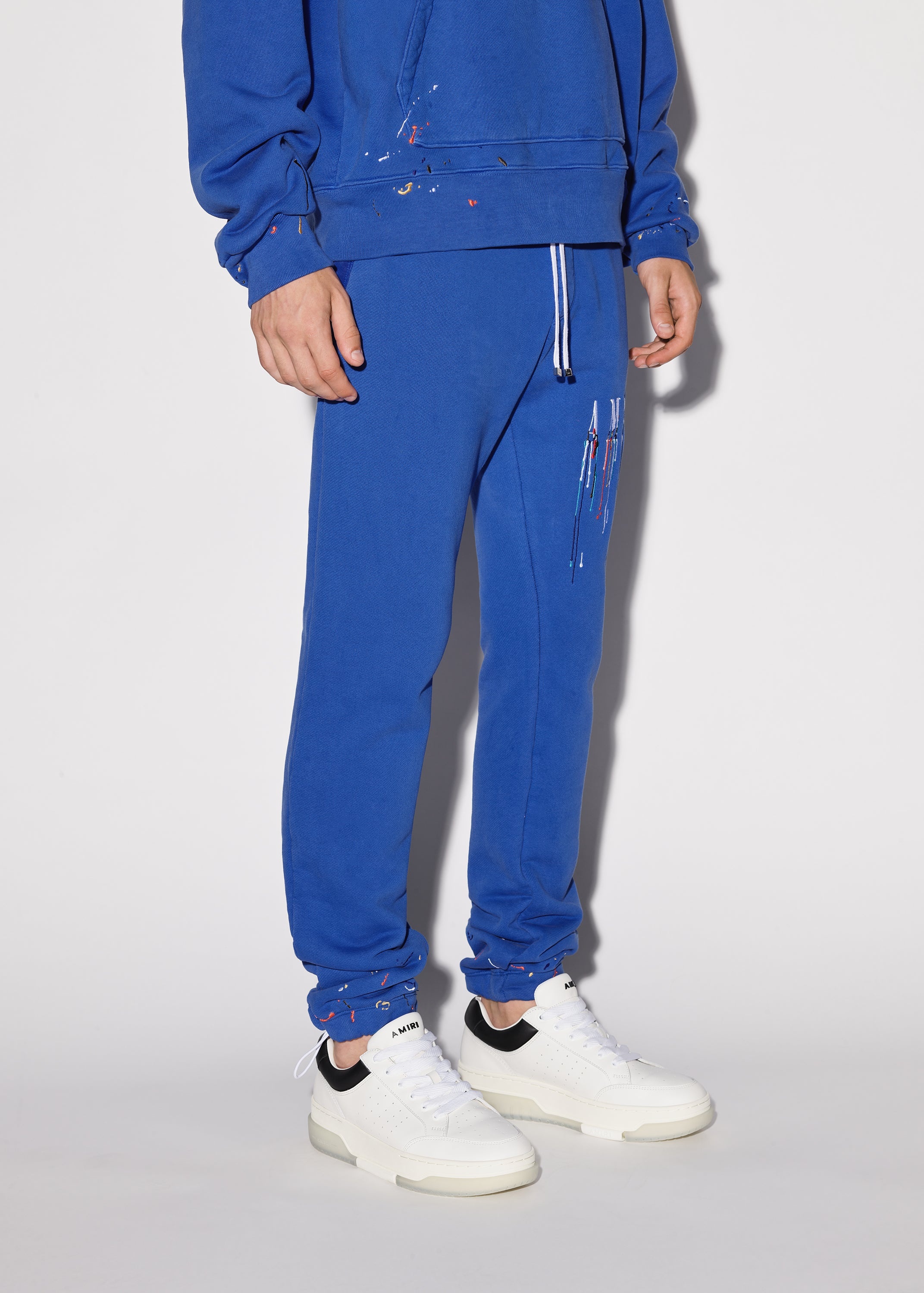 EMBROIDERED PAINT DRIP CORE LOGO SWEATPANTS - 3