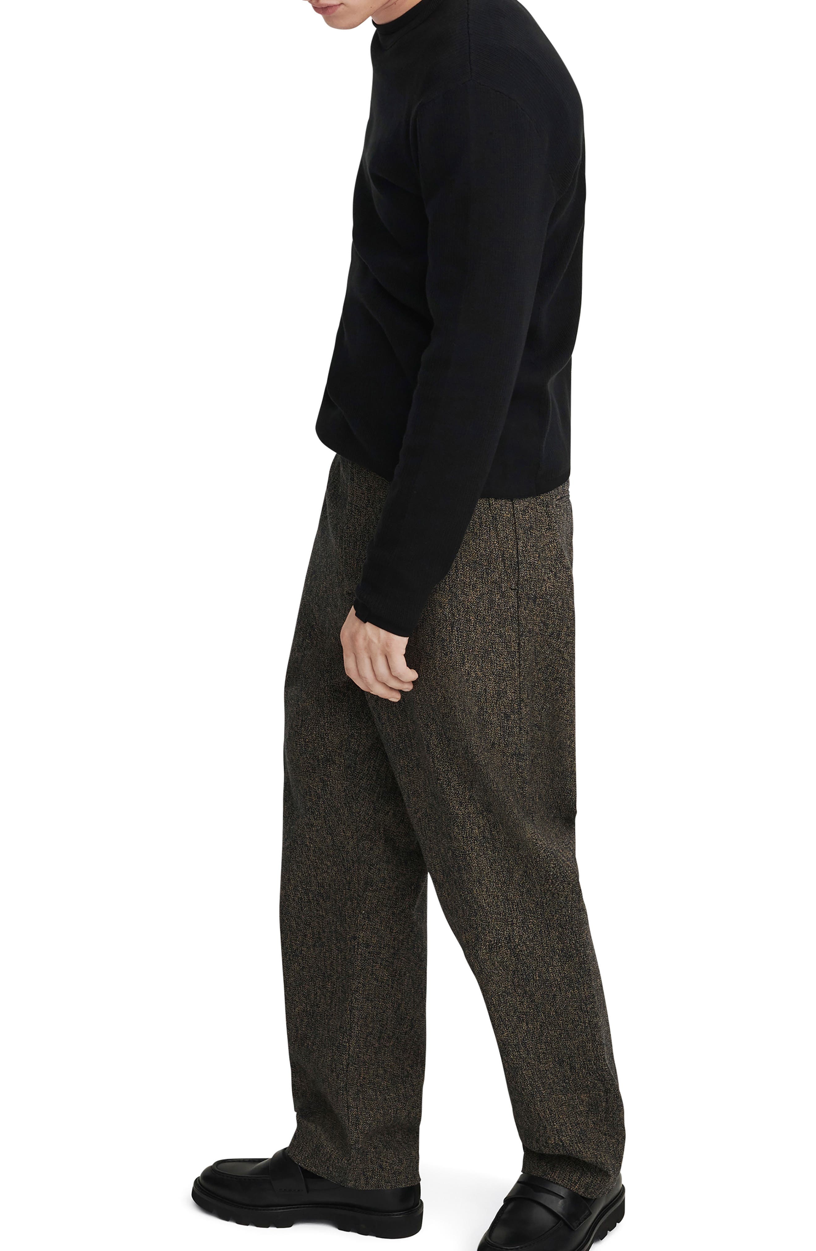 rag & bone Harvey Crewneck Cotton Blend Sweater in Blk/blk at Nordstrom - 5