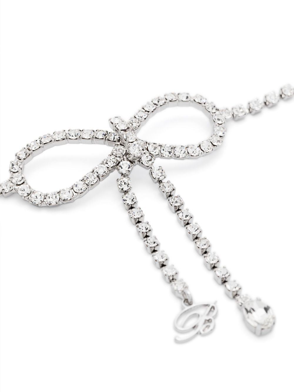 rhinestone-bow necklace - 2