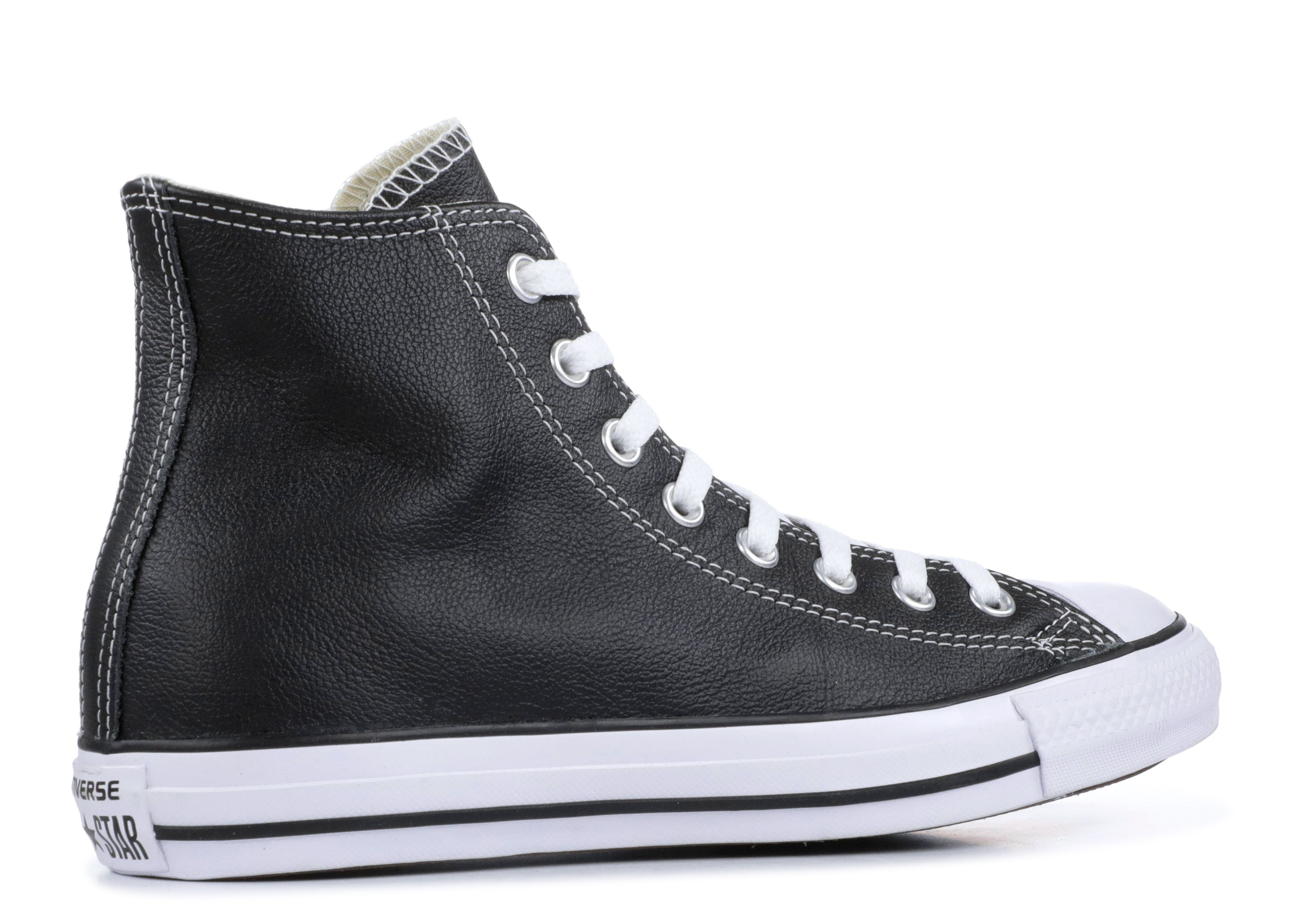 CHUCK TAYLOR ALL STAR LEATHER HIGH 'BLACK' - 3