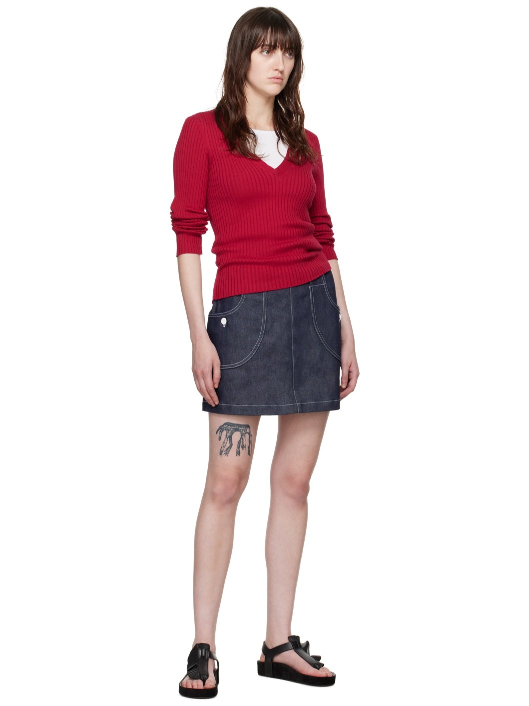 Red Katie Holmes Edition Camille Sweater - 4