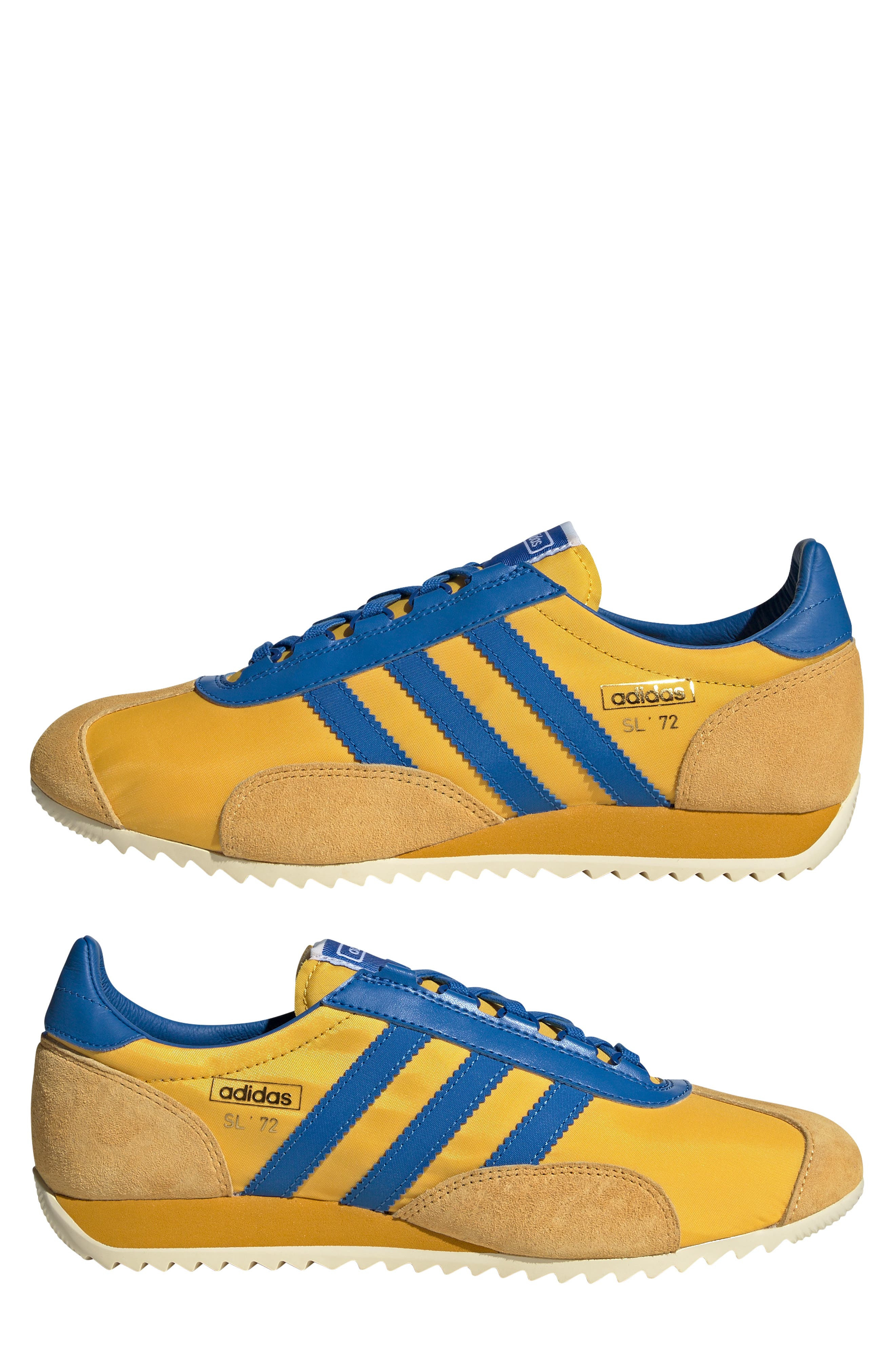adidas Gender Inclusive SL 72 Sneaker in Gold/Bright Royal/Royal Blue at Nordstrom - 7