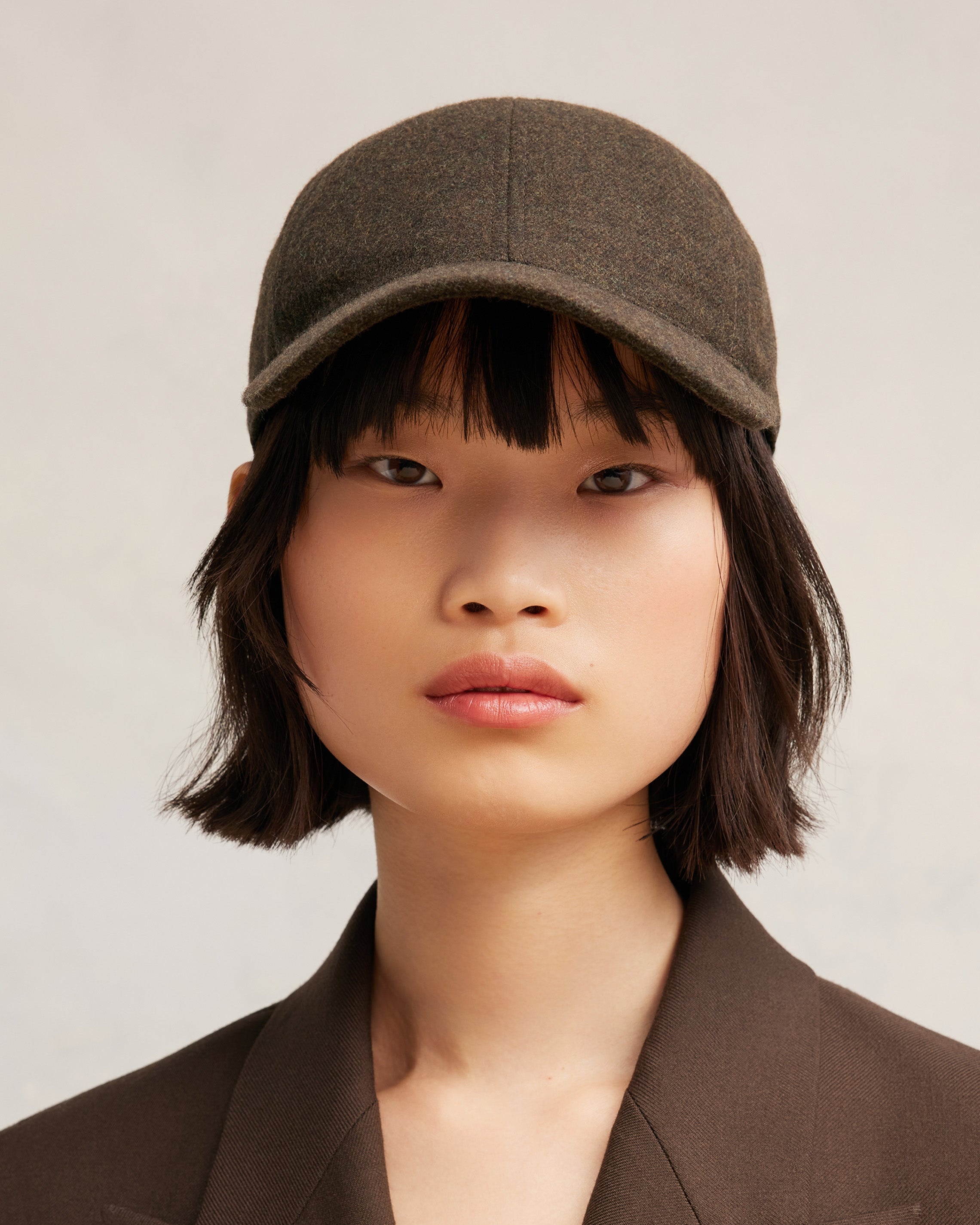 AMI ALEXANDRE MATTIUSSI LEATHER PATCH CAP - 2