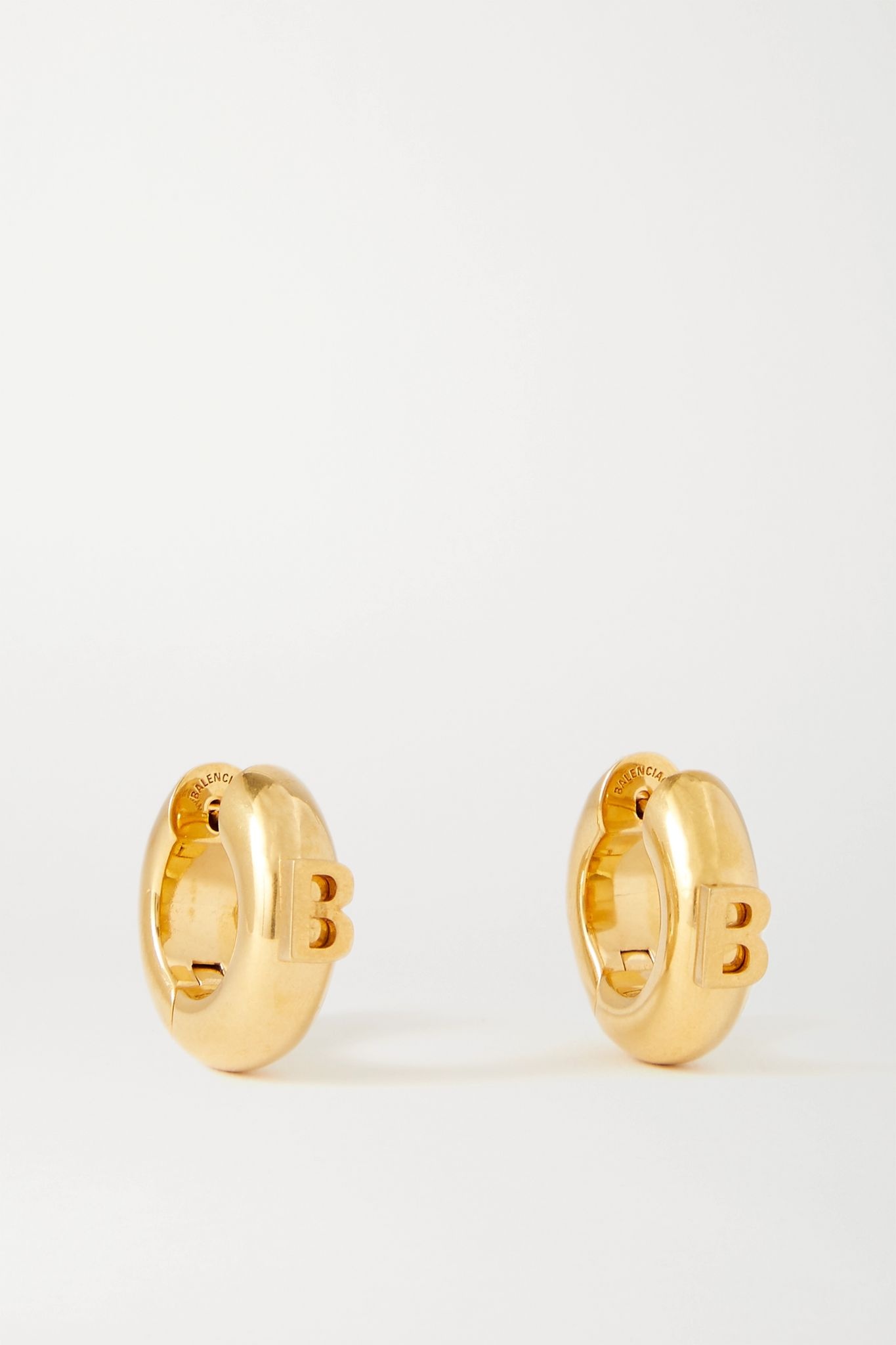 Gold-tone hoop earrings - 1