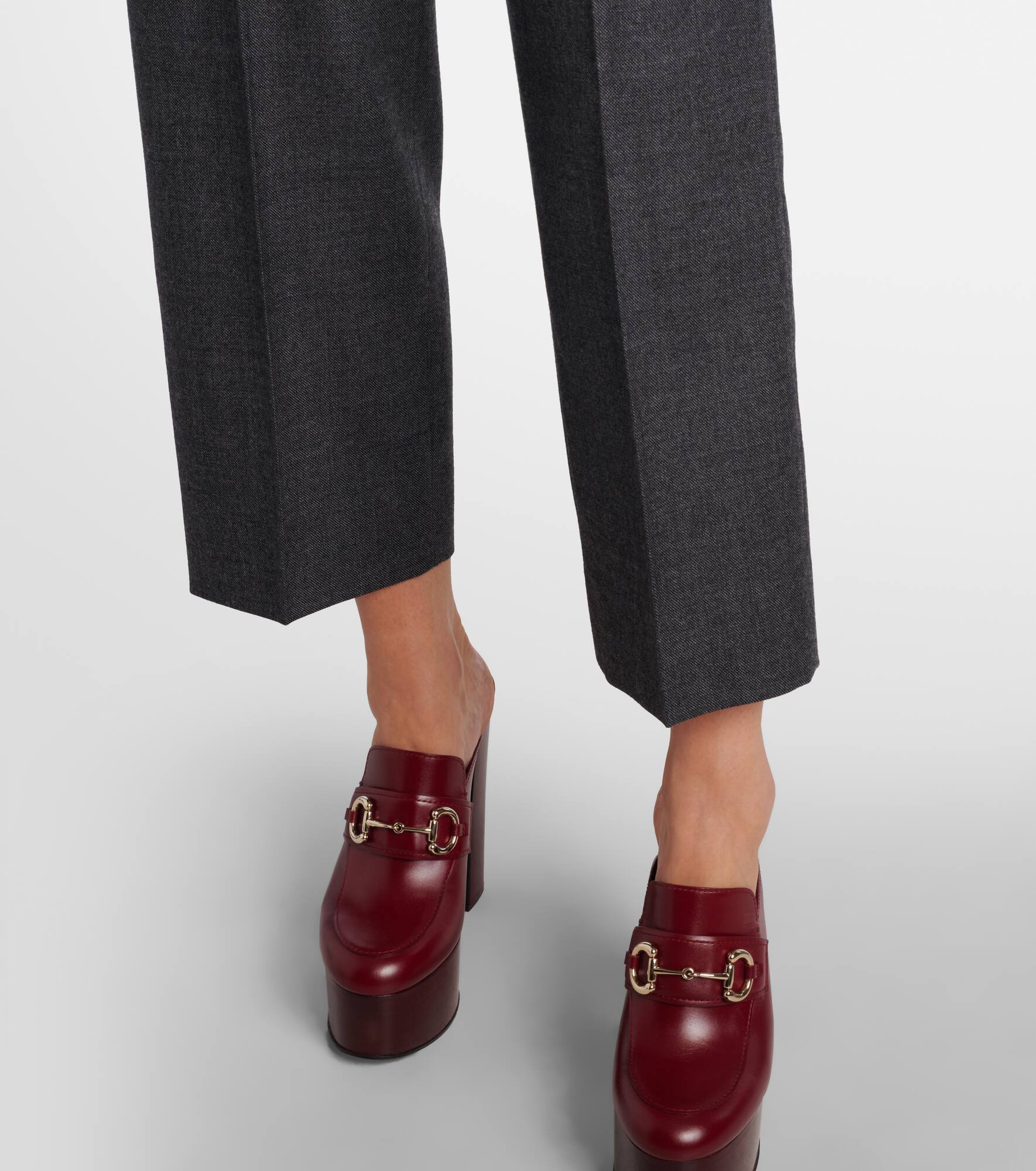 Wool straight pants - 5
