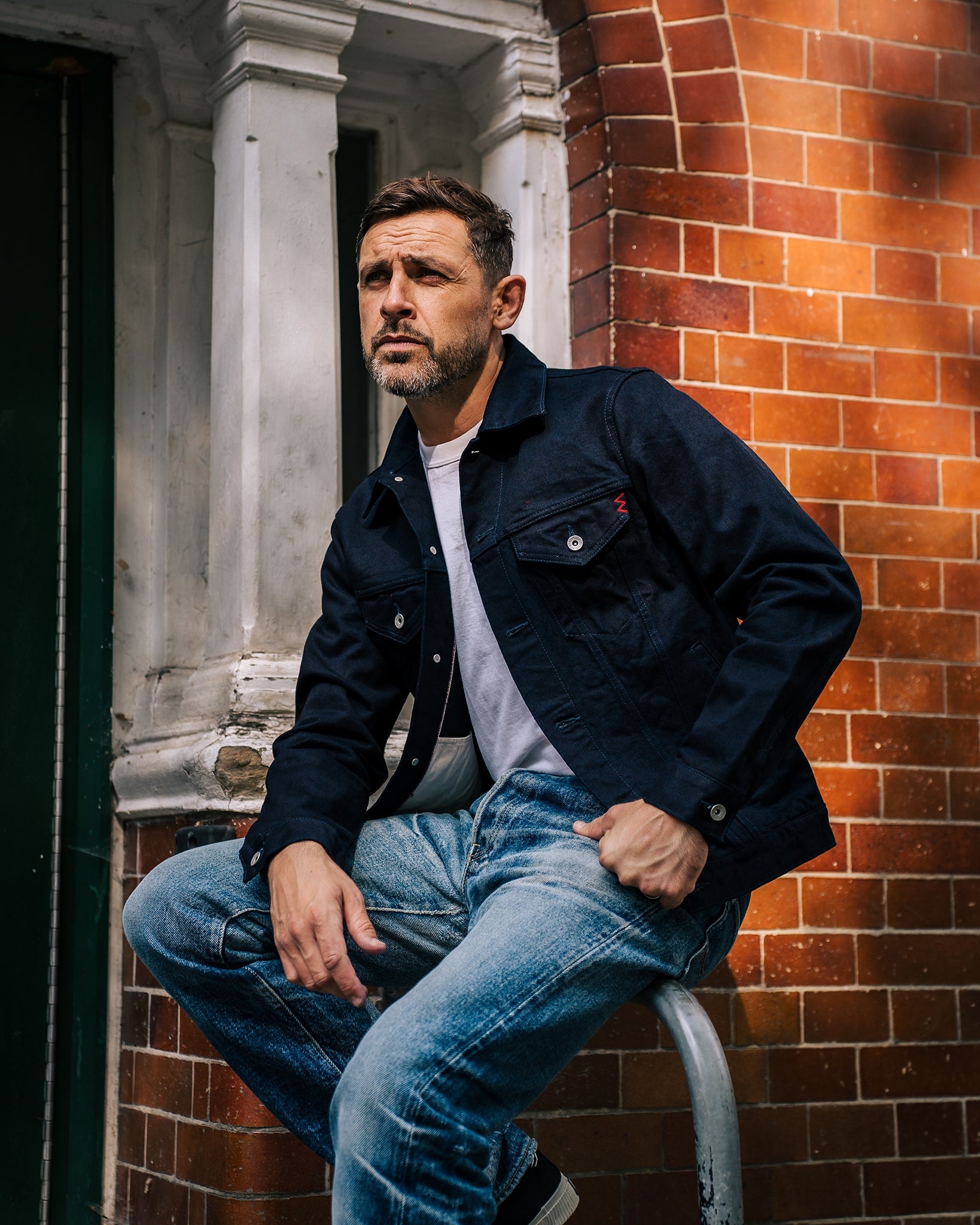 IH-526J-142ib 14oz Selvedge Denim Modified Type III Jacket -  Indigo/Black - 5