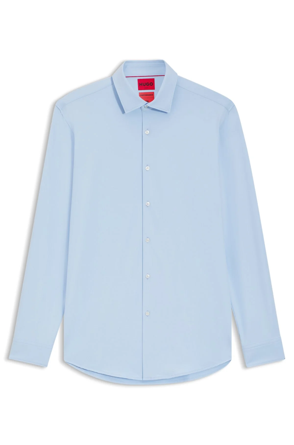 SLIM-FIT SHIRT IN PERFORMANCE-STRETCH JERSEY - 1