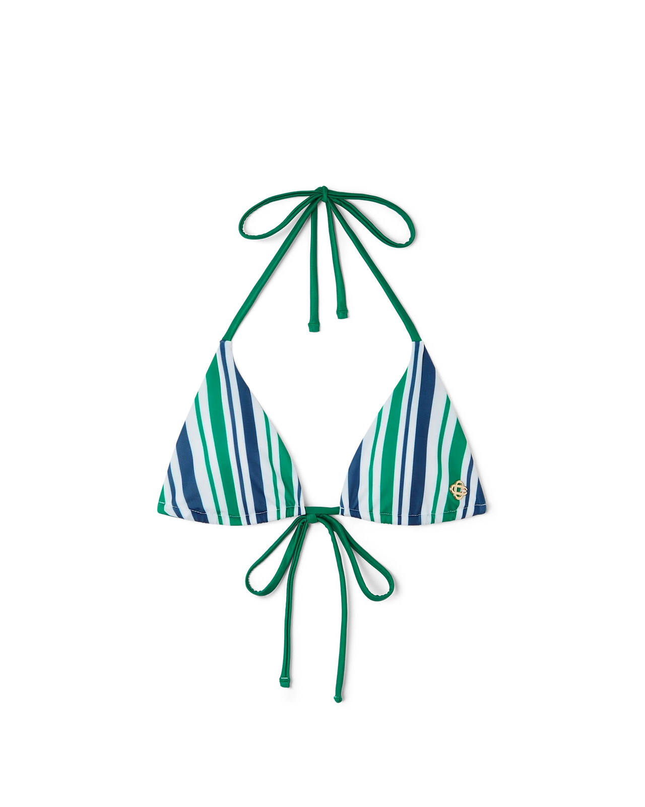 Striped String Bikini Top - 1