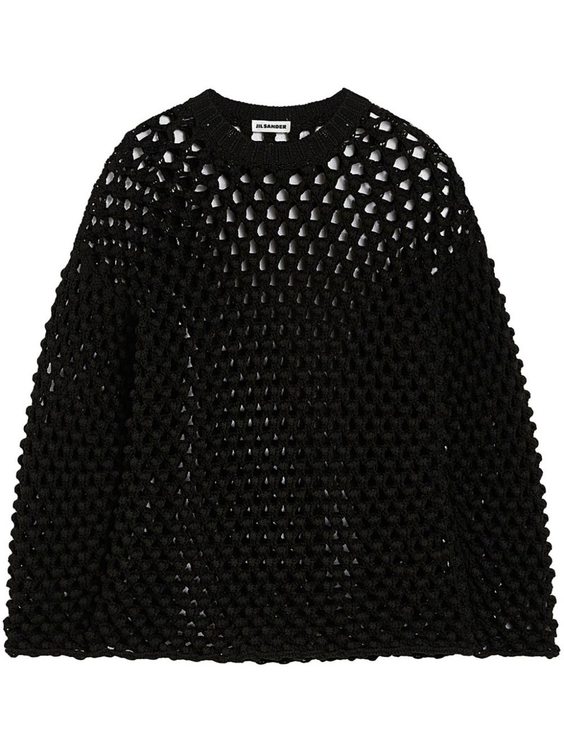 open knit sweater 1