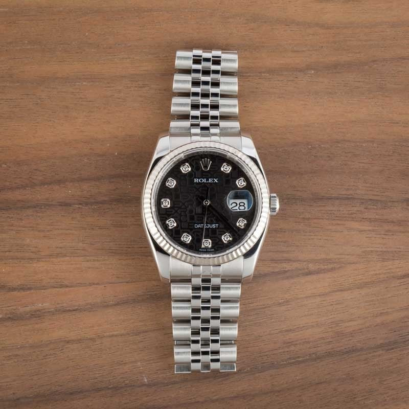 Rolex Datejust Ref 116234 Diamond Jubilee Dial - 6