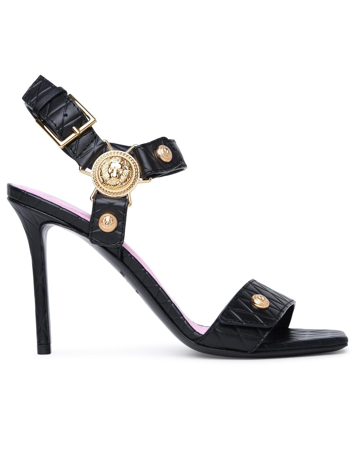 Balmain Black Lear Sandals - 1