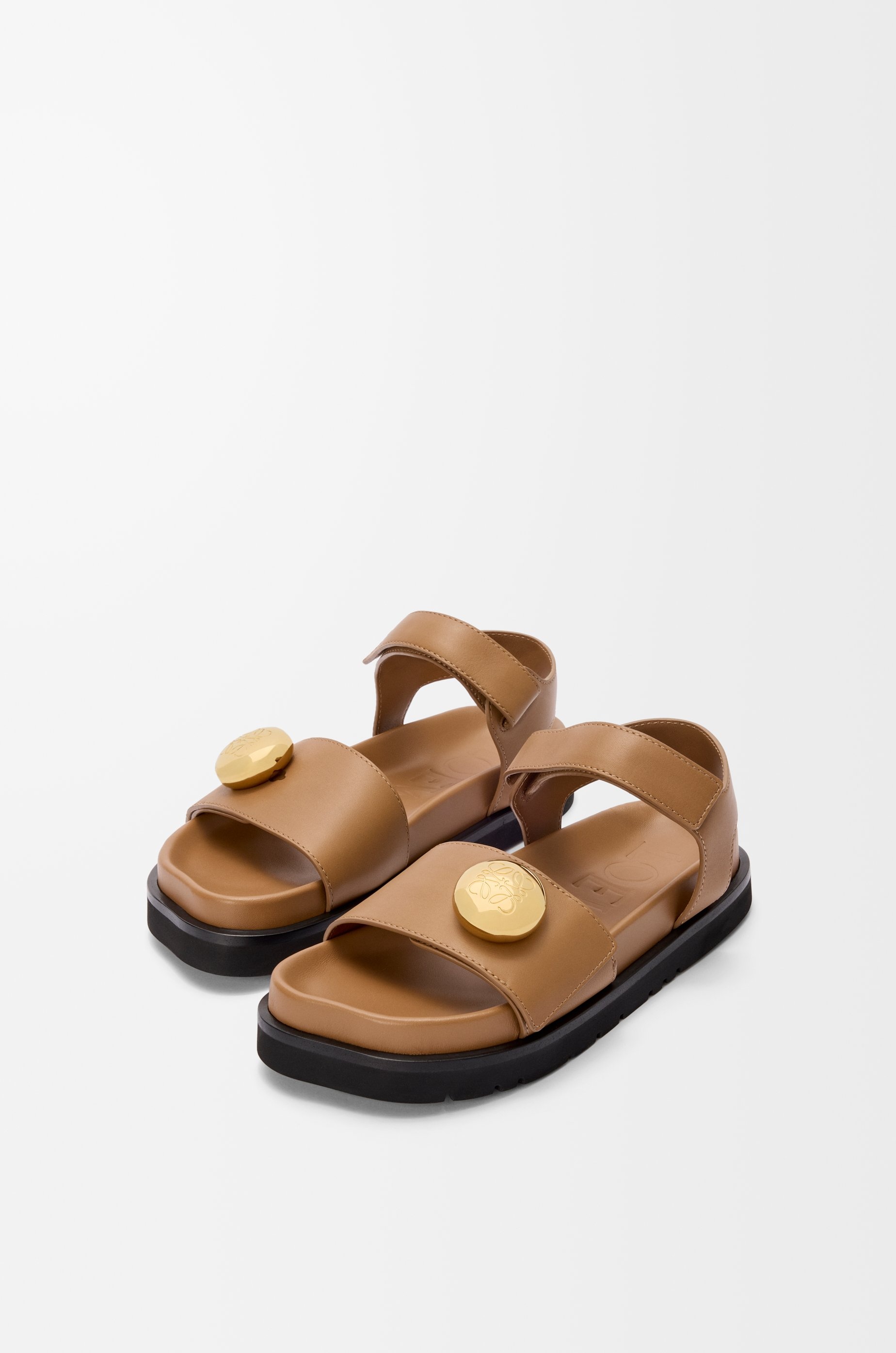 Pebble fussbett sandal in soft calfskin - 3