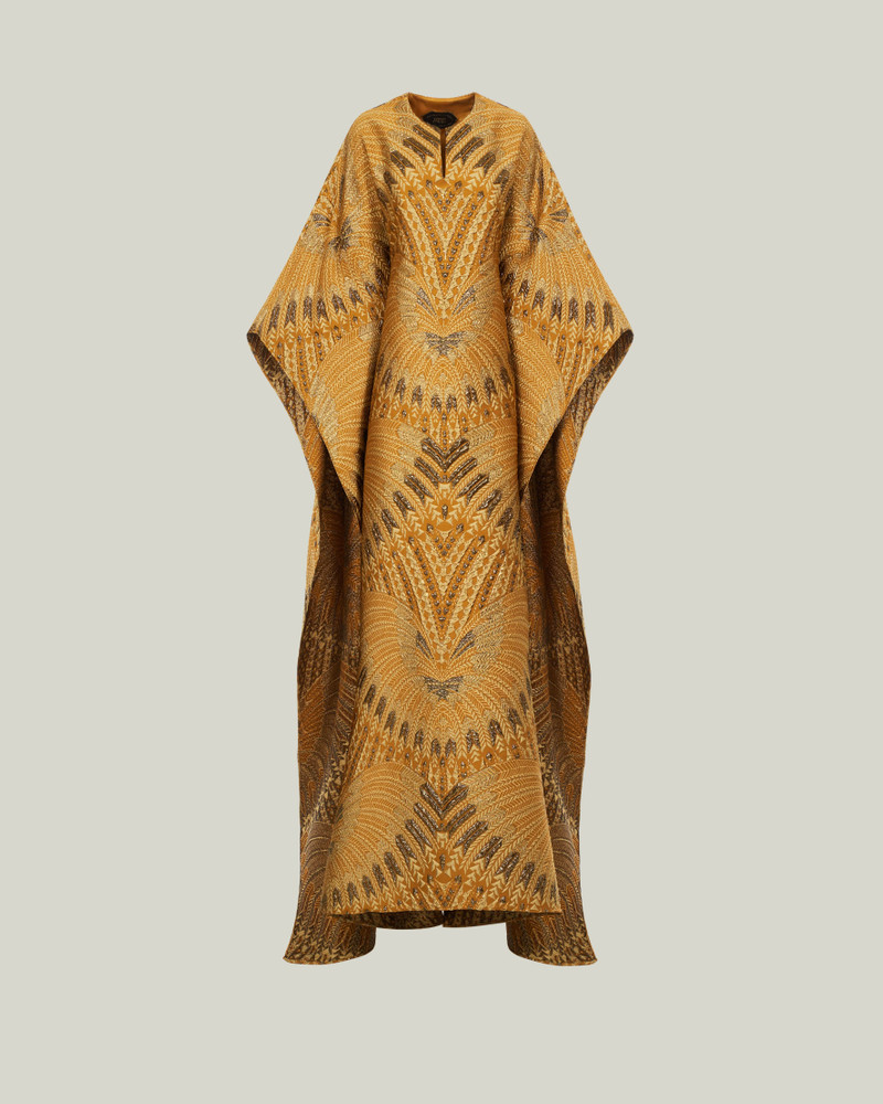 Iman Royale Kaftan in Amber 1