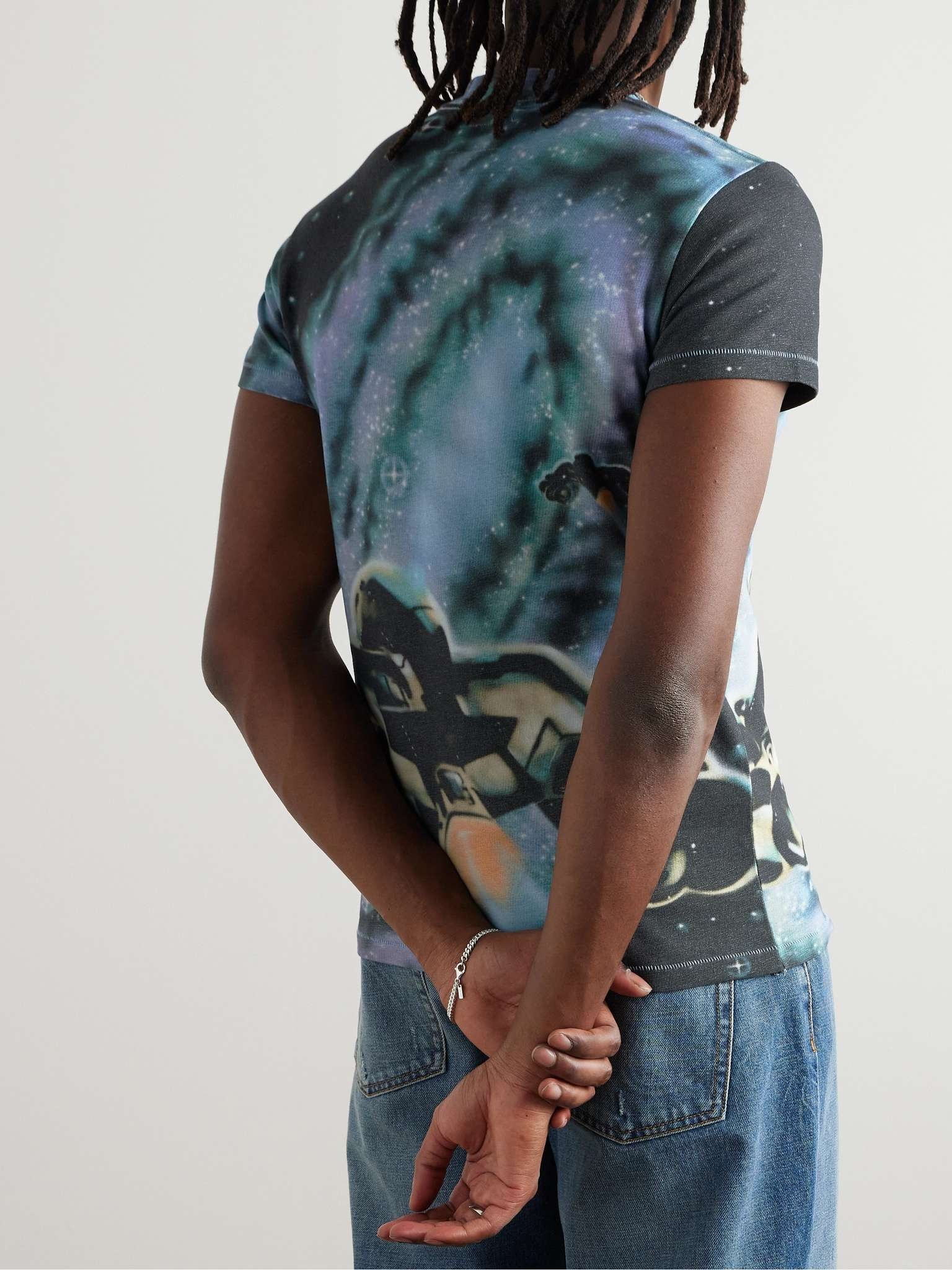 Slim-Fit Printed Cotton-Jersey T-Shirt - 4