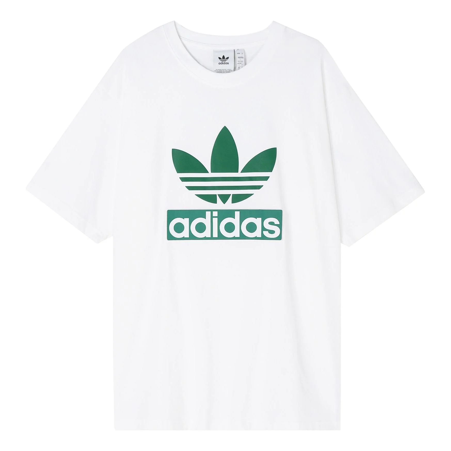 adidas originals Logo Round Neck Short Sleeve Tee For Men White H09346 - 1