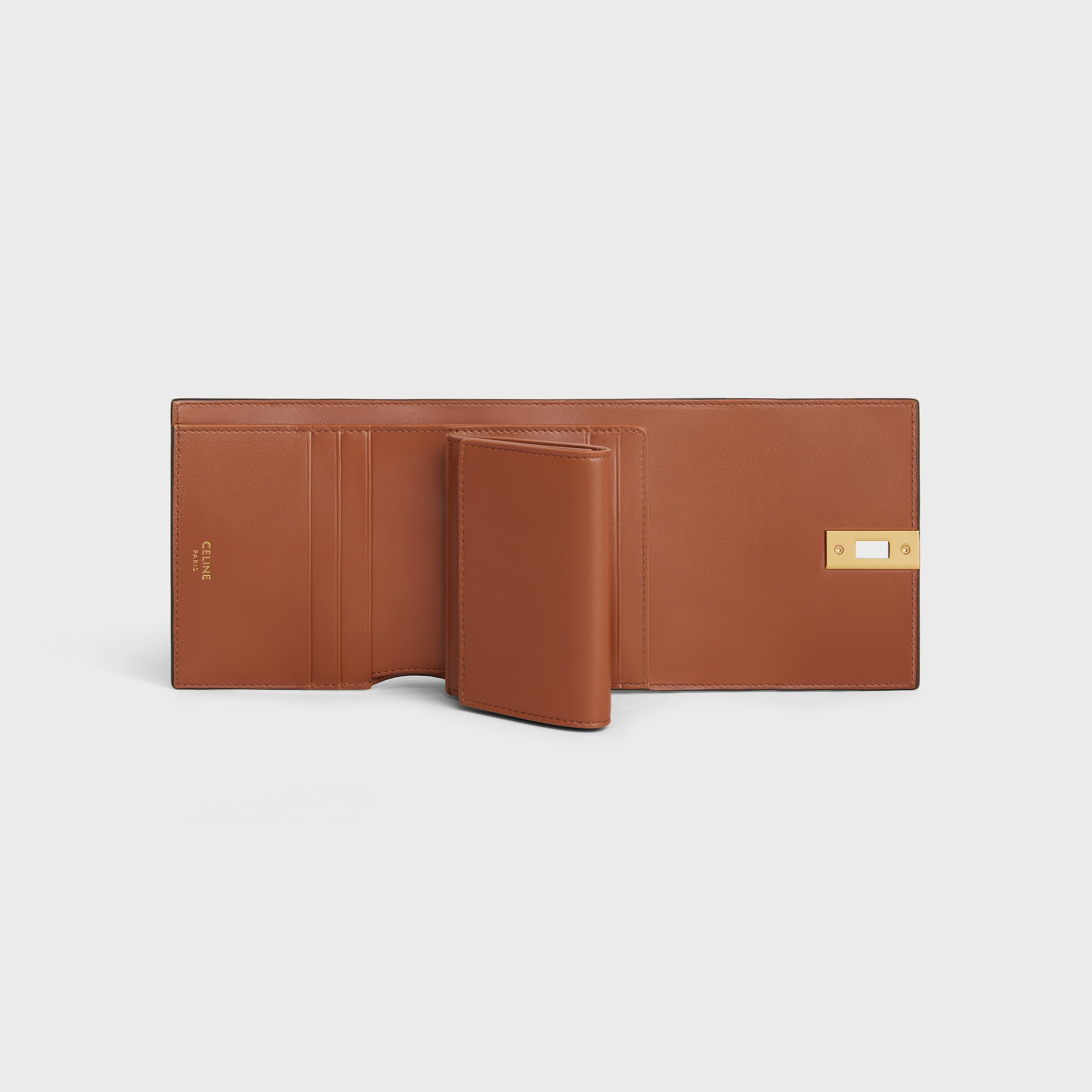 Small Trifold wallet 16 IN SATINATED CALFSKIN - 4